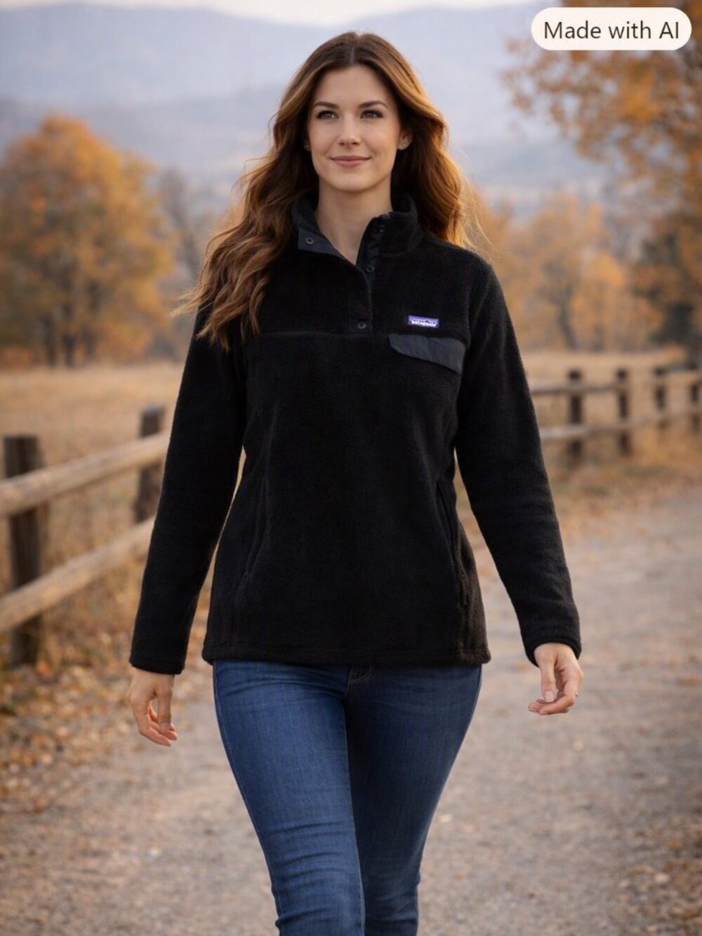 Patagonia Black Re-Tool Snap-T Fleece‎ Pullover Polartec Western Outdoor Women S